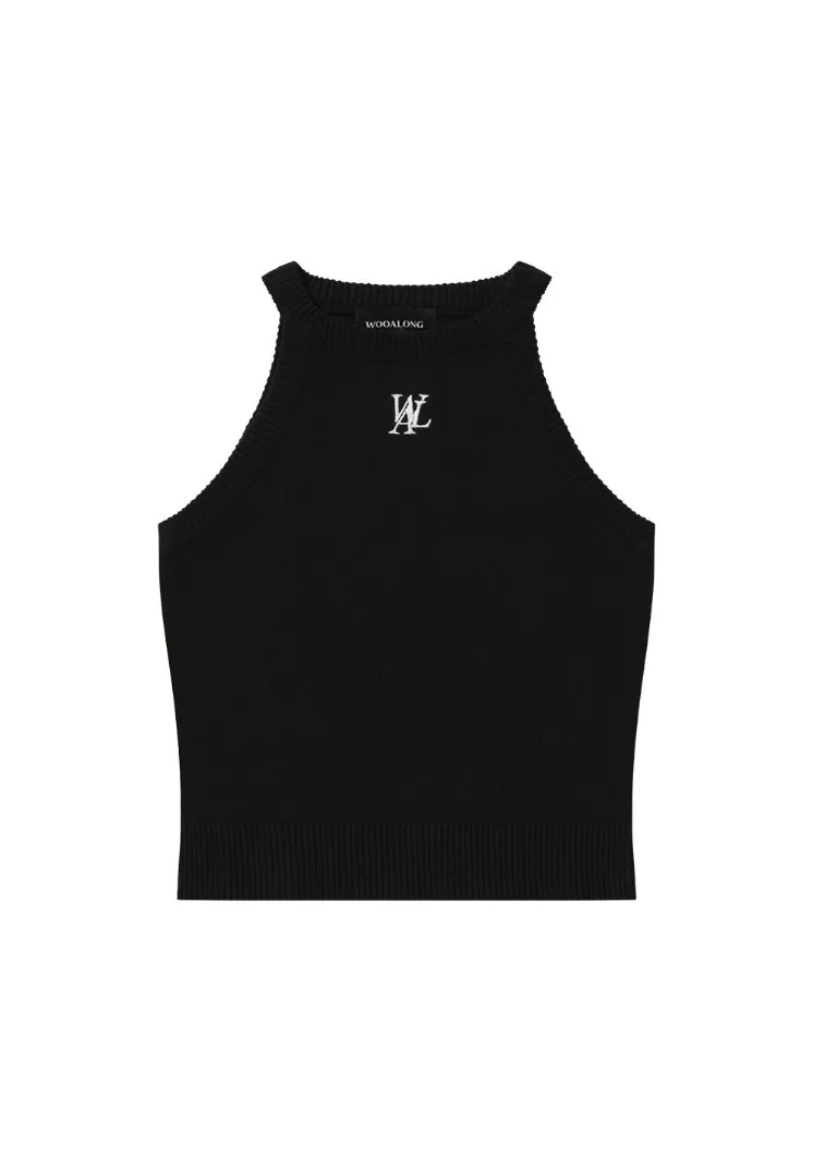 WOOALONG  |Casual Style Street Style Logo V-neck & Crew neck