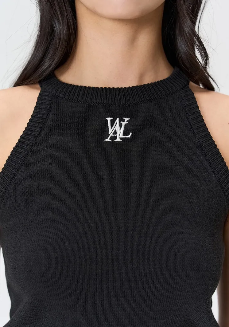 WOOALONG  |Casual Style Street Style Logo V-neck & Crew neck